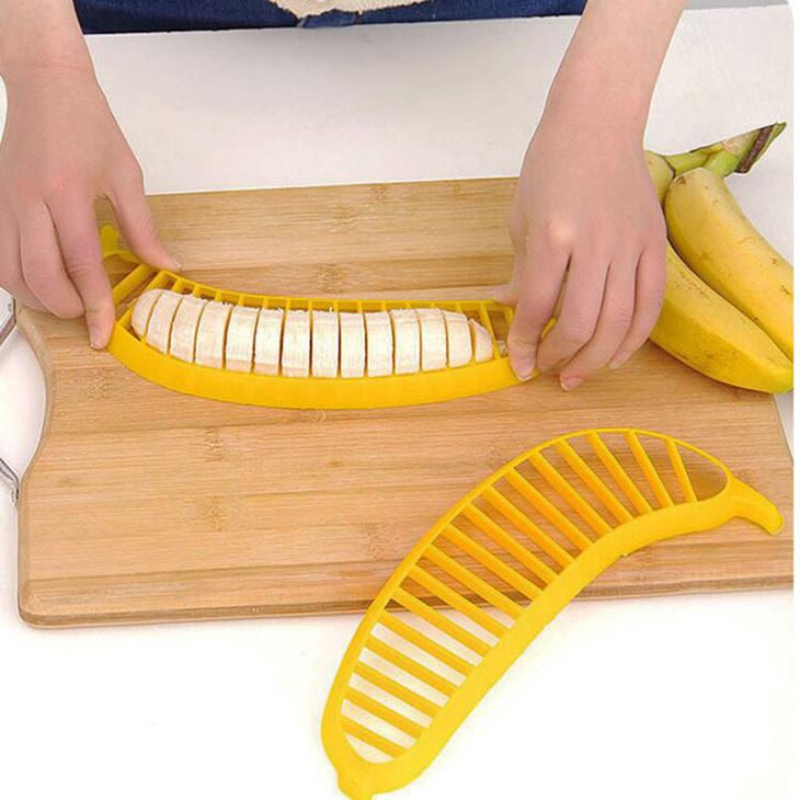Plastic Banana Slicer Cutter Kitchen Tools Gadgets