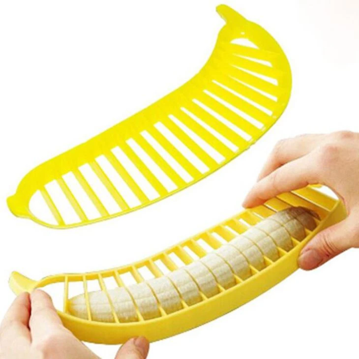 Plastic Banana Slicer Cutter Kitchen Tools Gadgets